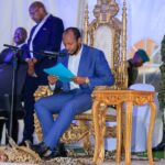 Rukirabasaija Omukama addressing the Youth during the conference.